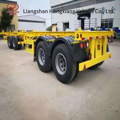 Skelet Chassis Halve aanhanger met 8 sets Twist Locks Grade Medium Duty Customization