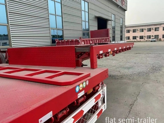 Bouwmaterialen en landbouwmachines 13m trailer plat bed met 8.12.16 banden