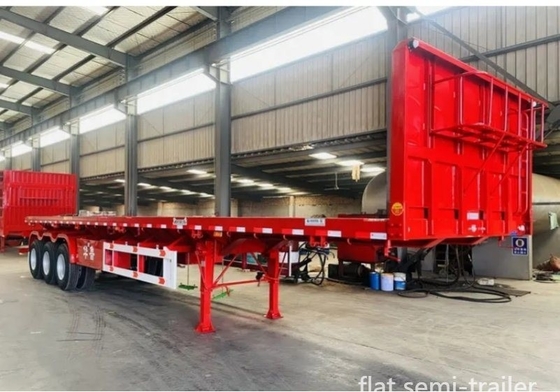 Bouwmaterialen en landbouwmachines 13m trailer plat bed met 8.12.16 banden