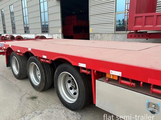 Bouwmaterialen en landbouwmachines 13m trailer plat bed met 8.12.16 banden