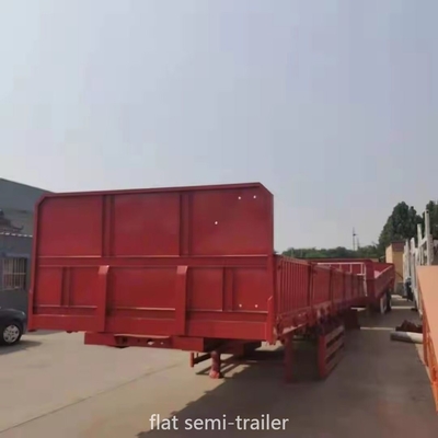 Lichte werkgroep 40ft Container 3 assen Flat Bed Semi-trailer Aanpassing beschikbaar