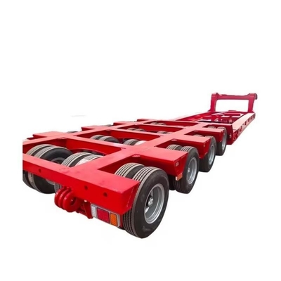 Lichte werkgroep 40ft Container 3 assen Flat Bed Semi-trailer Aanpassing beschikbaar