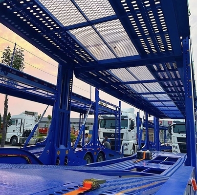 2 assen 80 ton Autotransport Truck middot Trailer voor zwaar staal vervoer