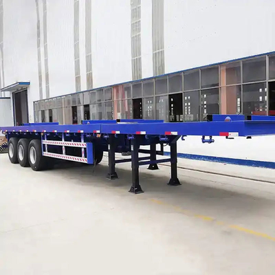 Achterste halve aanhangwagen met ophangwagen met 8/12/16 bandenummer en 2/3/4 asnummer