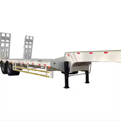 Achterste halve aanhangwagen met ophangwagen met 8/12/16 bandenummer en 2/3/4 asnummer
