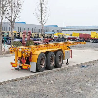 Dual-line brekingssysteem skeletcontainer halftruck aanhangwagens voor draagbare tankcontainer