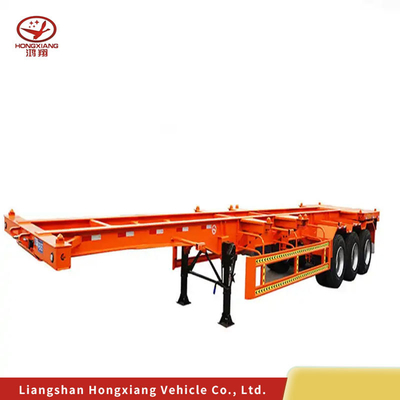 Zelfdumping 3 Assen Evergrow Skelet Halve aanhangwagen Cargo Transport Container vervoerder